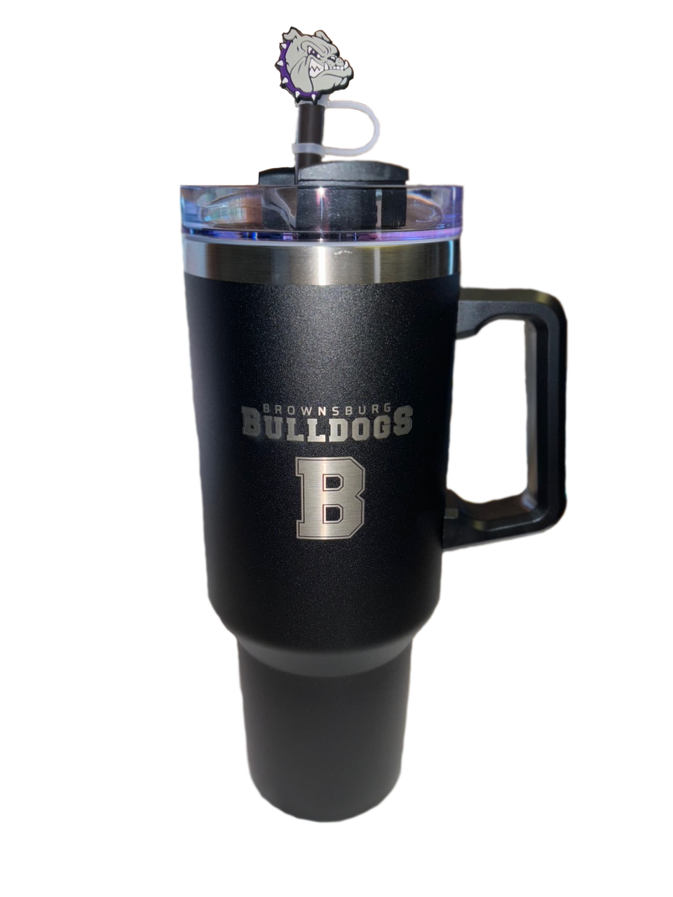 Bulldog Straw Topper - Rose Promos
