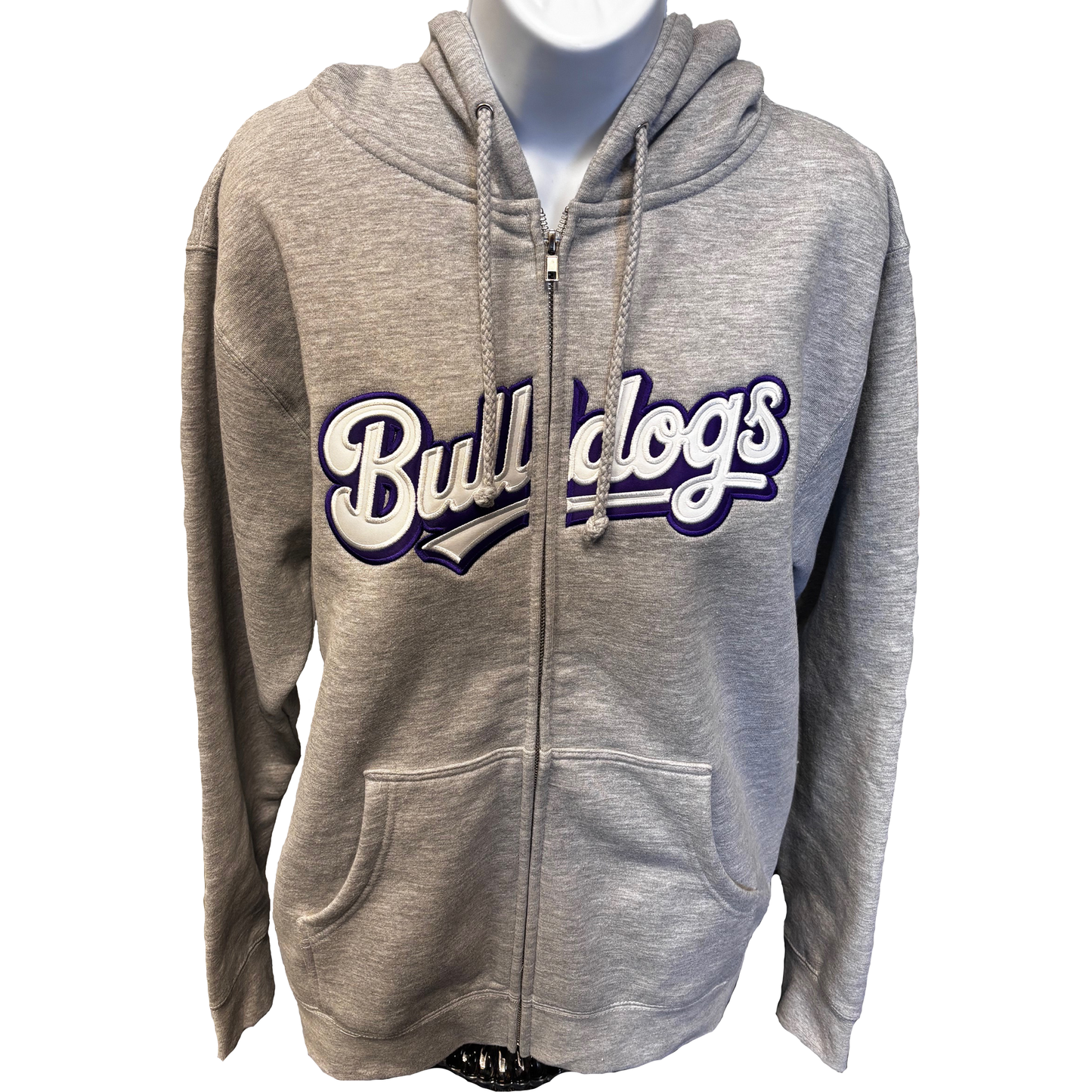 Bulldogs Split Front Embroidered Full Zip