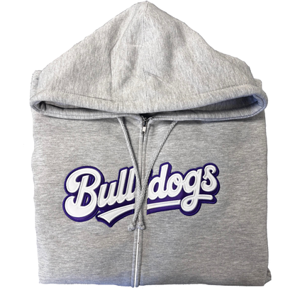 Bulldogs Split Front Embroidered Full Zip