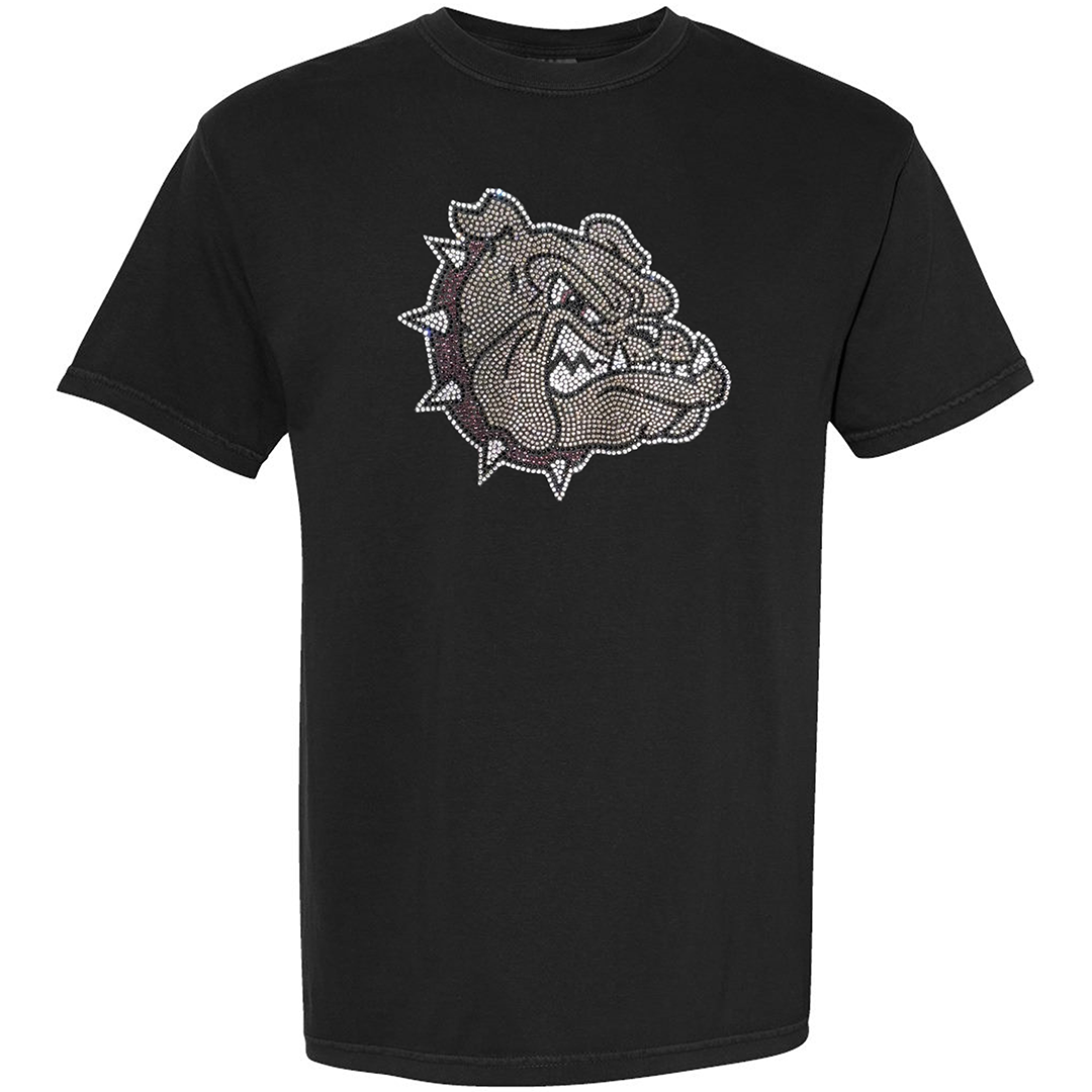 Rhinestone Bulldog Head Tee