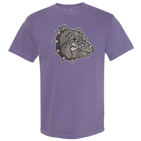 Rhinestone Bulldog Head Tee