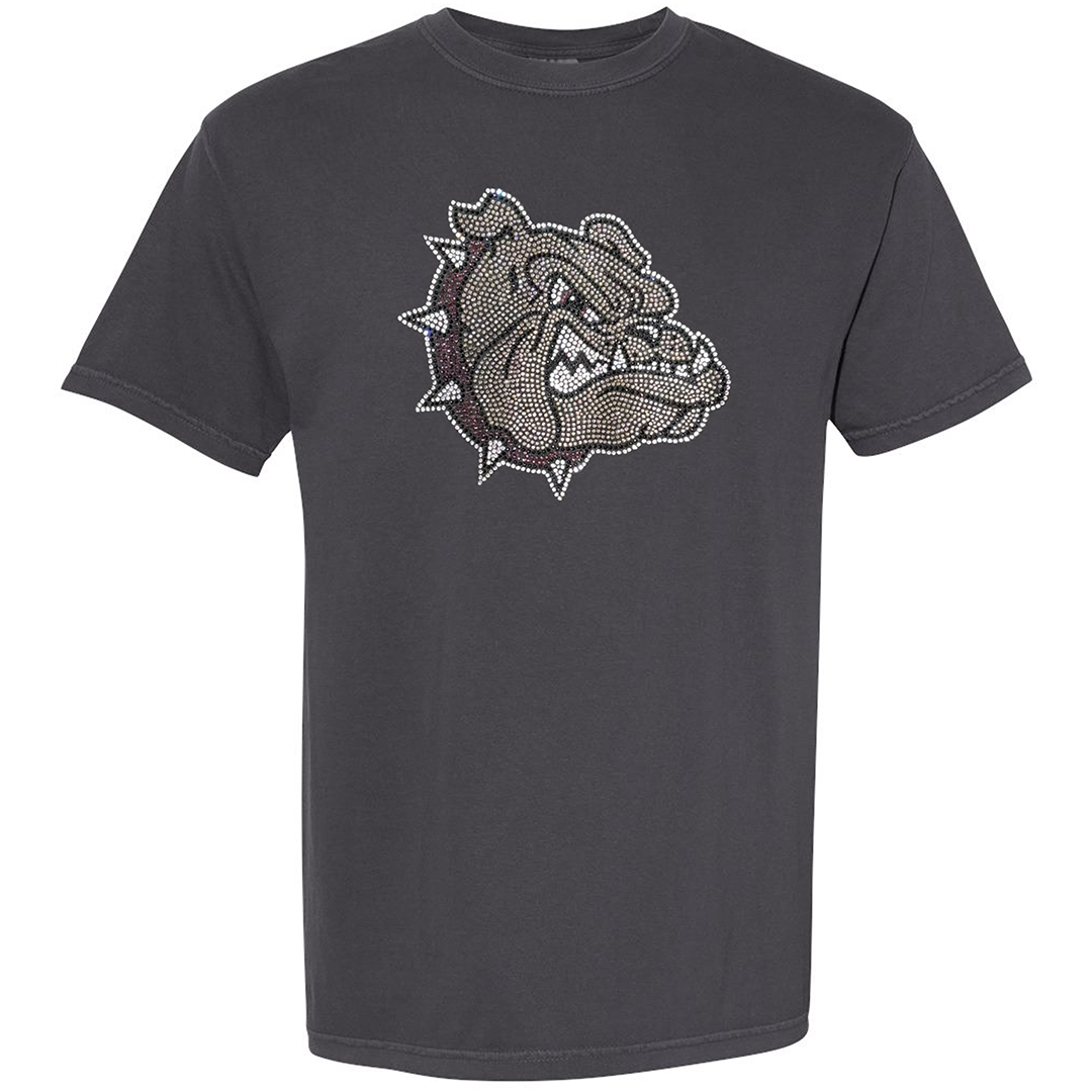 Rhinestone Bulldog Head Tee
