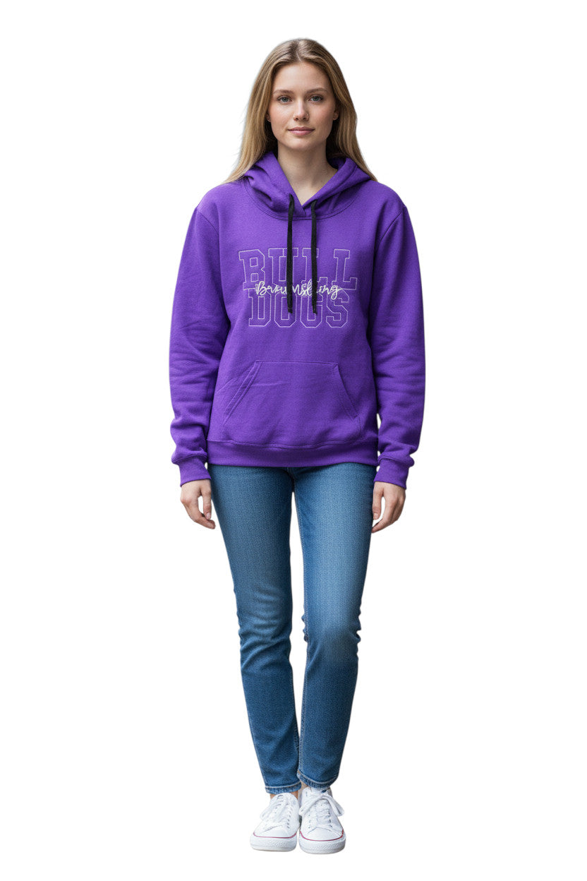 Brownsburg Bulldogs Embroidered Hoodie