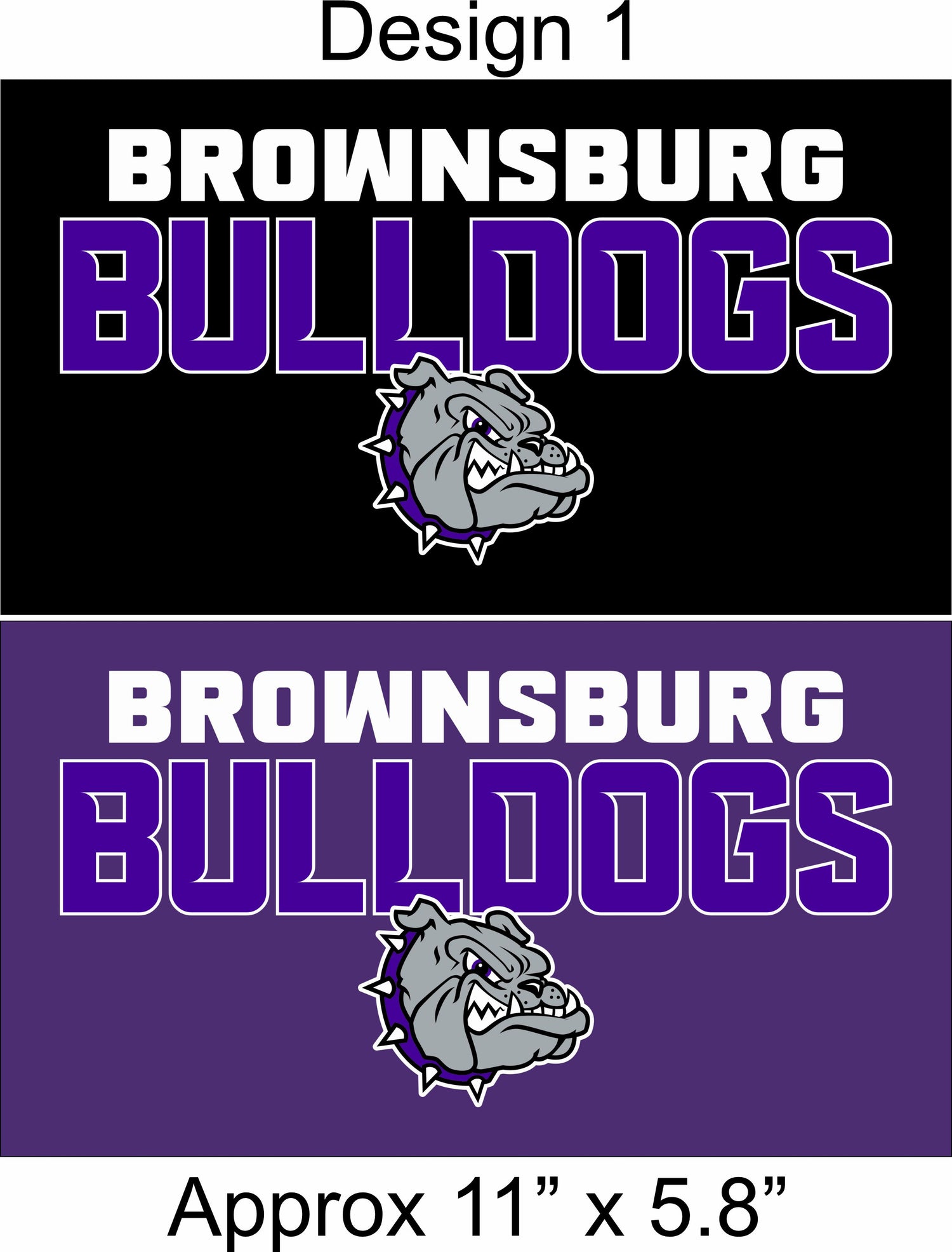 Brownsburg Bulldogs with Bulldog Head