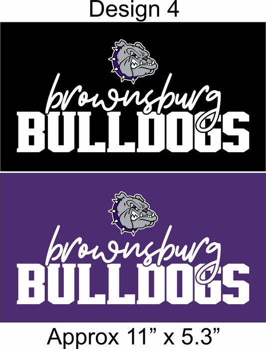 Brownsburg Bulldogs with Bulldog Head