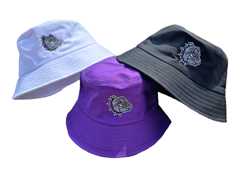 Embroidered Bulldog Bucket Hat - Rose Promos