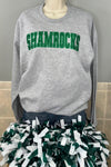Classic Shamrocks Embroidered Glitter Crew