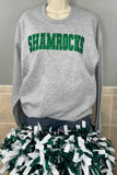 Classic Shamrocks Embroidered Glitter Crew