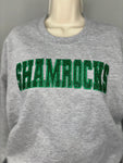 Classic Shamrocks Embroidered Glitter Crew