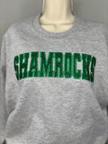 Classic Shamrocks Embroidered Glitter Crew