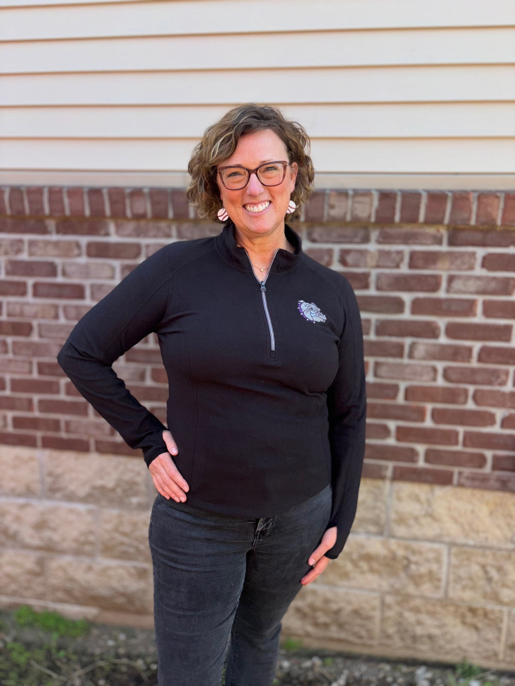 Ladies Embroidered 1/4 Zip