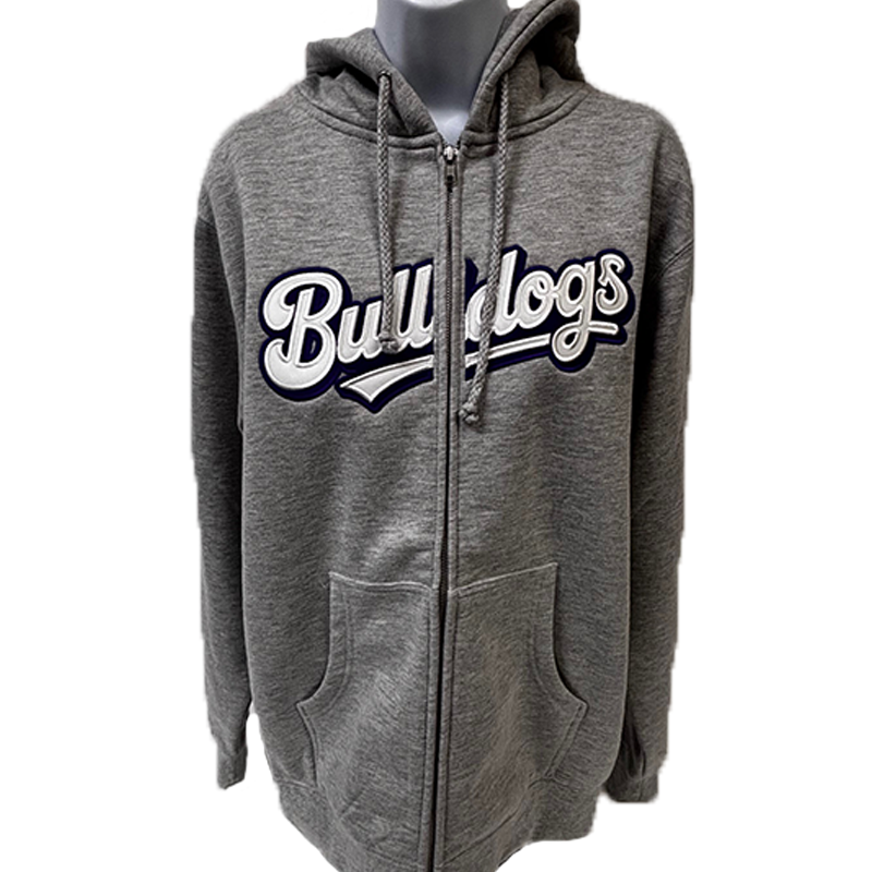 Bulldogs Split Front Embroidered Full Zip