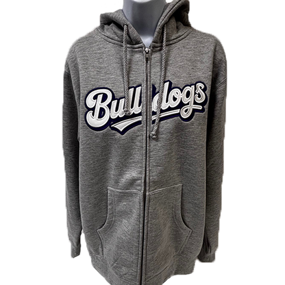 Bulldogs Split Front Embroidered Full Zip
