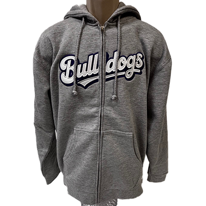 Bulldogs Split Front Embroidered Full Zip