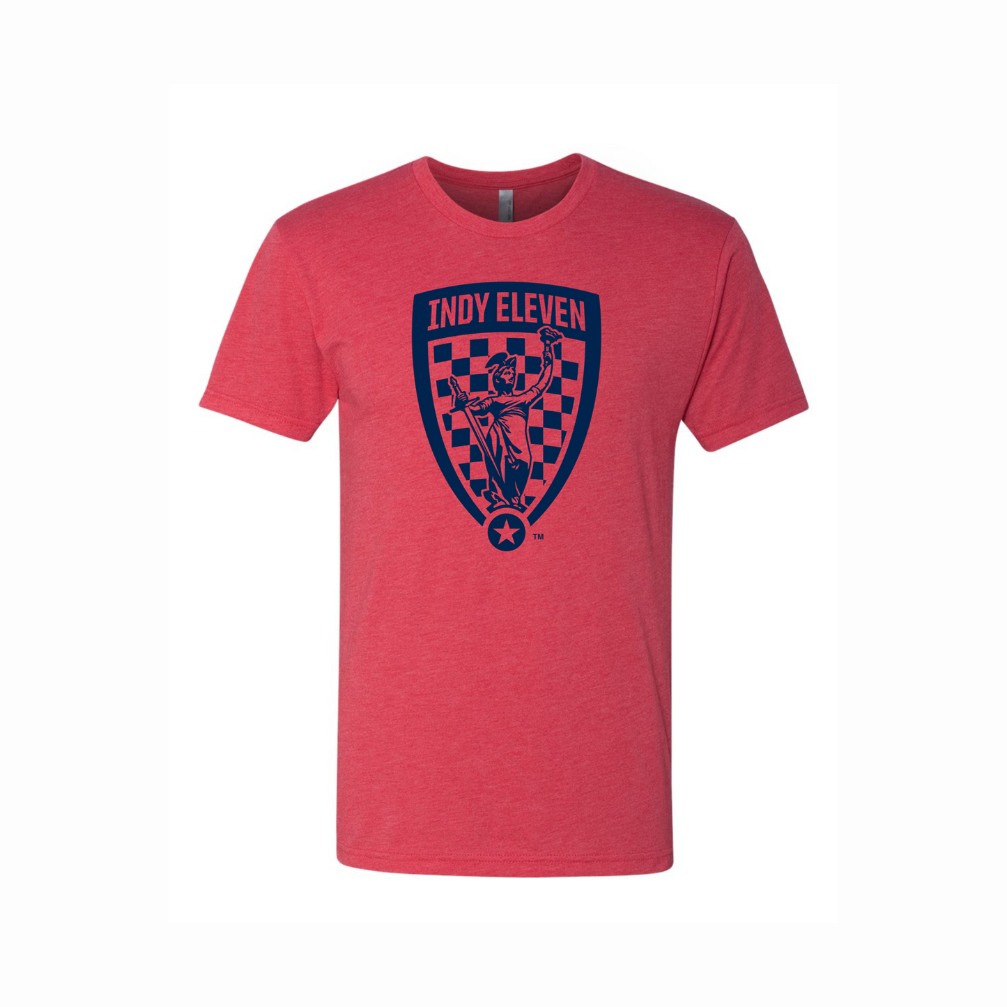 Indy Eleven Triblend Crew T-Shirt Front Logo - Rose Promos