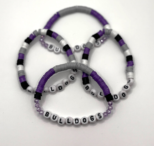 Bulldogs Stackable Bracelets