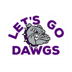 Let's Go Dawgs Decal