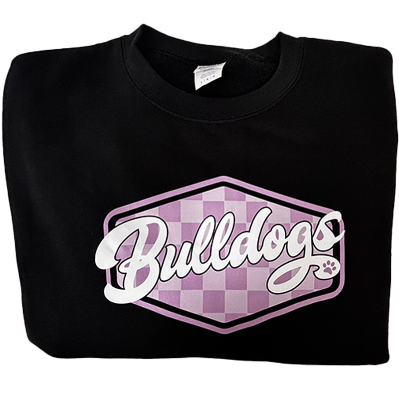 Bulldog Checkerboard Adult Pocket Crew