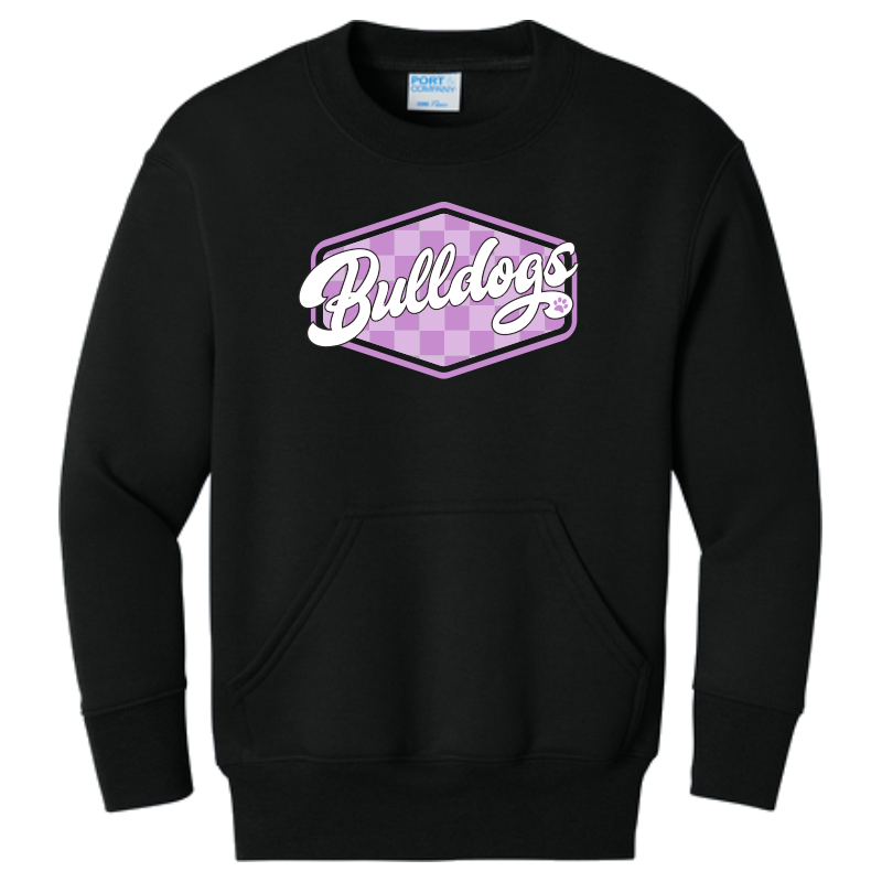 Bulldogs Checkerboard Youth Pocket Crew