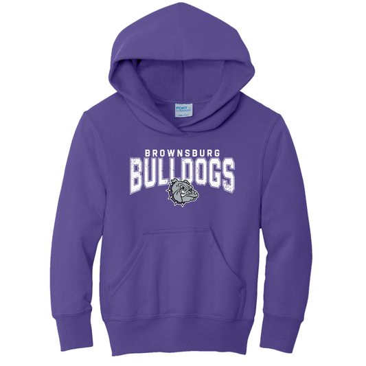 Distressed Bulldogs Youth Hoodie