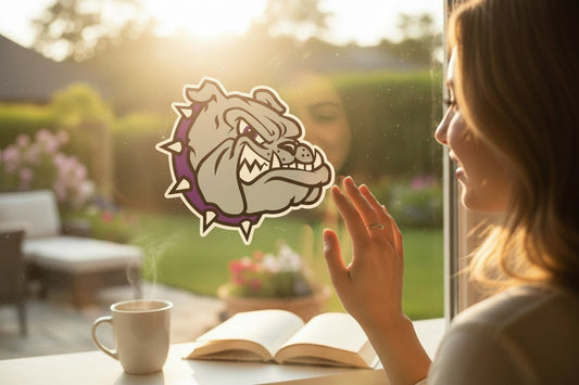 Bulldog Static Window Clings