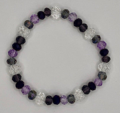 Bulldogs Crystal Beaded Bracelet