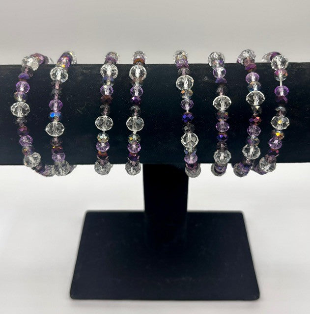 Bulldogs Crystal Beaded Bracelet