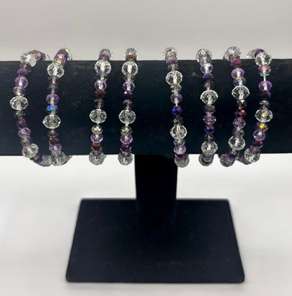 Bulldogs Crystal Beaded Bracelet