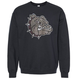 Rhinestone Bulldog Head Crew