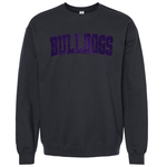 Classic Bulldogs Embroidered Glitter Crew