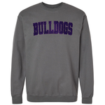 Classic Bulldogs Embroidered Glitter Crew