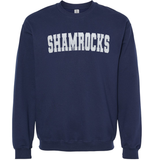 Classic Shamrocks Embroidered Glitter Crew
