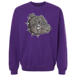 Rhinestone Bulldog Head Crew