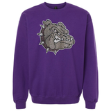 Rhinestone Bulldog Head Crew