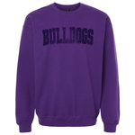 Classic Bulldogs Embroidered Glitter Crew
