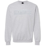 Classic Shamrocks Embroidered Glitter Crew