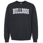 Classic Bulldogs Embroidered Glitter Crew