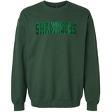 Classic Shamrocks Embroidered Glitter Crew