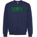 Classic Shamrocks Embroidered Glitter Crew