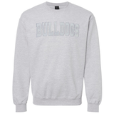 Classic Bulldogs Embroidered Glitter Crew