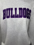 Classic Bulldogs Embroidered Glitter Crew