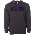 Classic Bulldogs Embroidered Glitter Hoodie