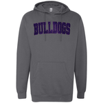 Classic Bulldogs Embroidered Glitter Hoodie