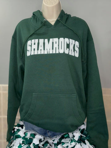Classic Shamrocks Embroidered Glitter Hoodie