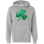 Embroidered Sparkle Shamrock with Cross