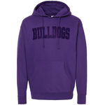 Classic Bulldogs Embroidered Glitter Hoodie