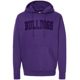 Classic Bulldogs Embroidered Glitter Hoodie