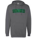 Classic Shamrocks Embroidered Glitter Hoodie