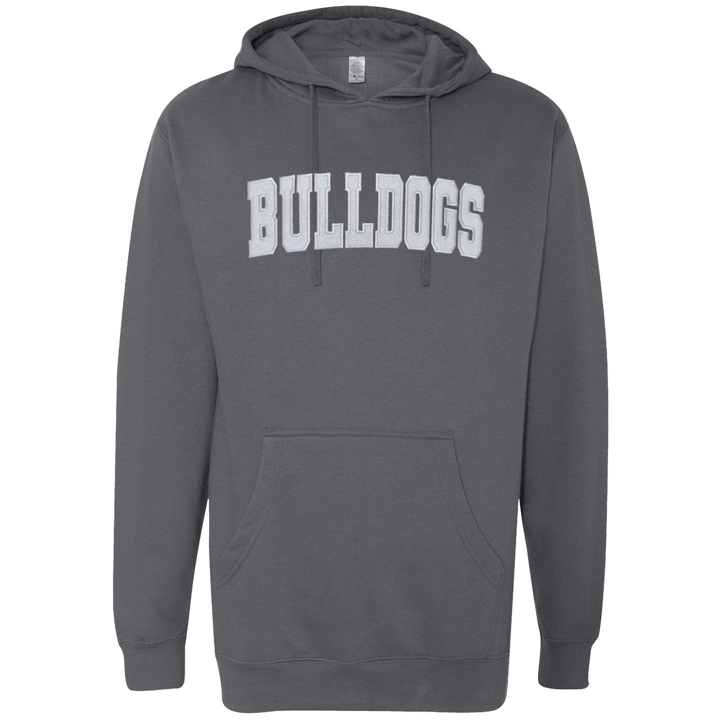 Classic Bulldogs Embroidered Glitter Hoodie