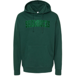 Classic Shamrocks Embroidered Glitter Hoodie